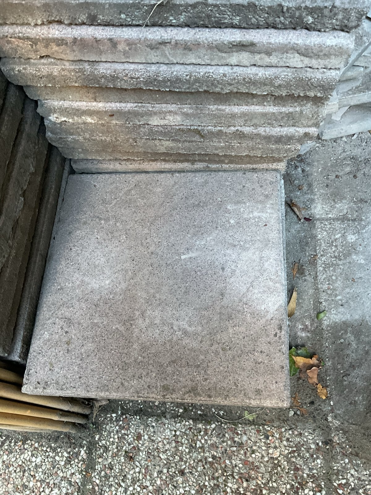Gebruikte betonnen terrastegels 40x40, Tuin en Terras, Ophalen, Gebruikt, 10 m² of meer, Beton