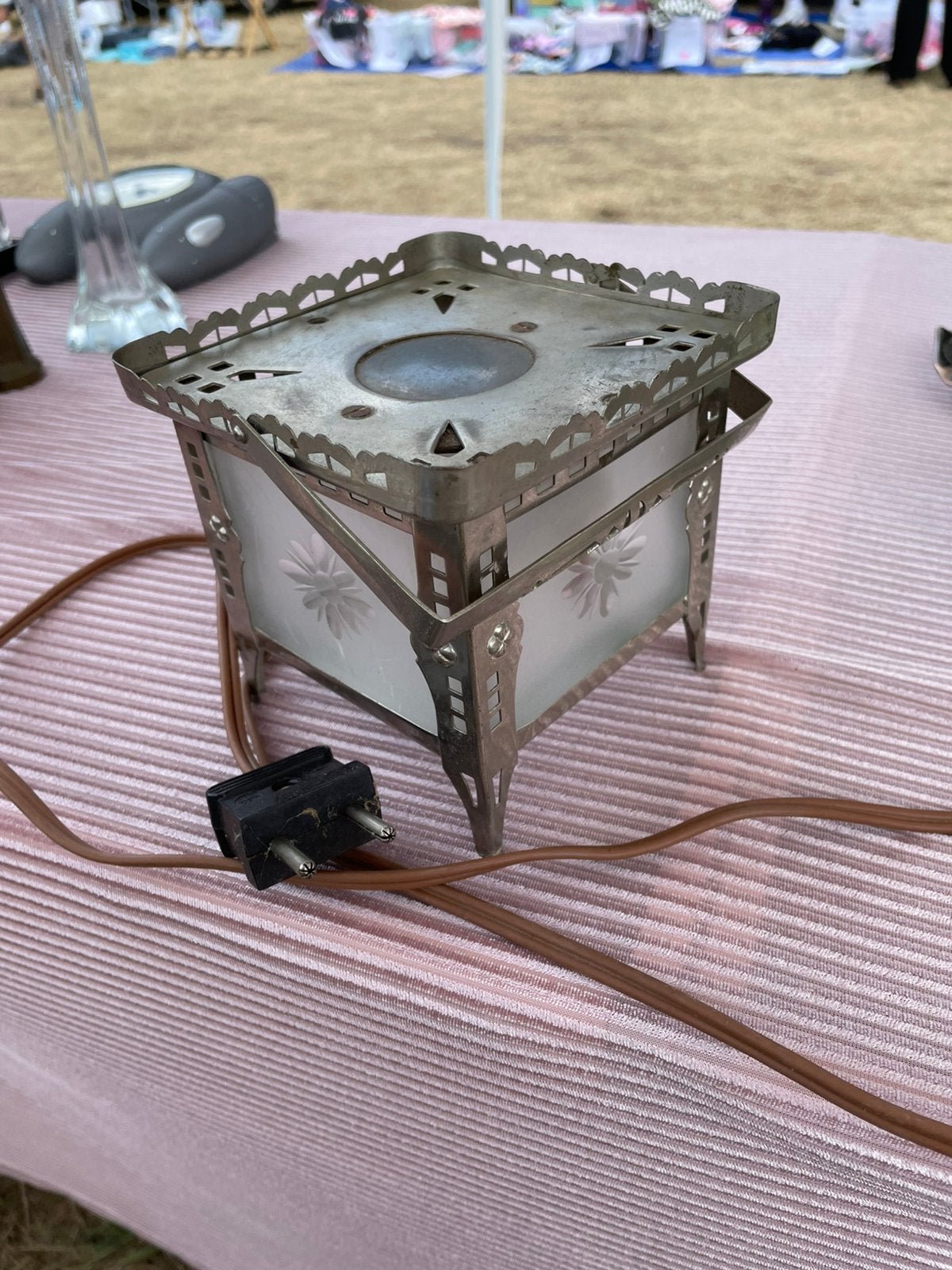 Antiek elektrisch theelichtje, Ophalen of Verzenden