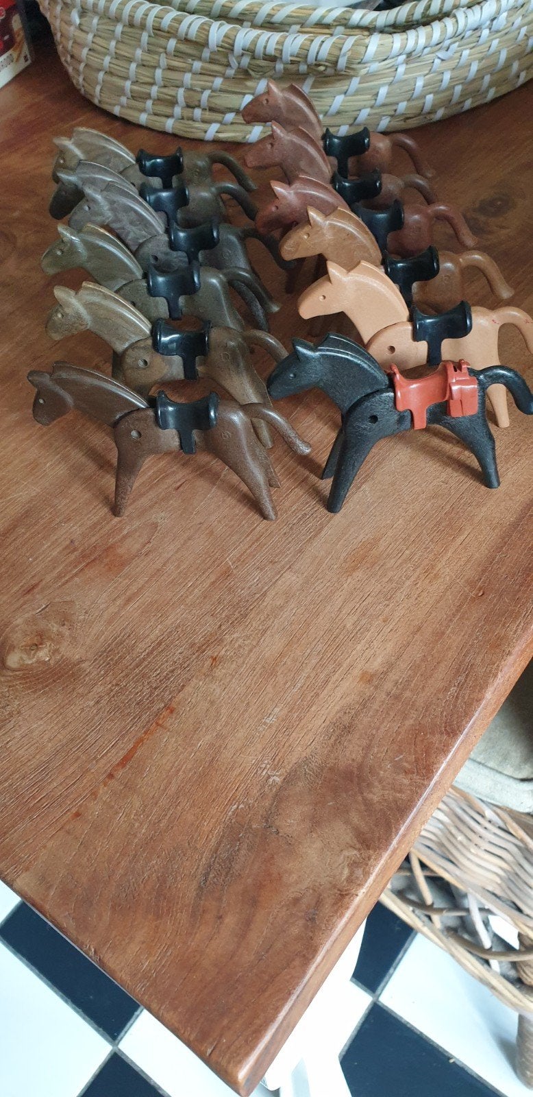 Playmobil paarden, Ophalen