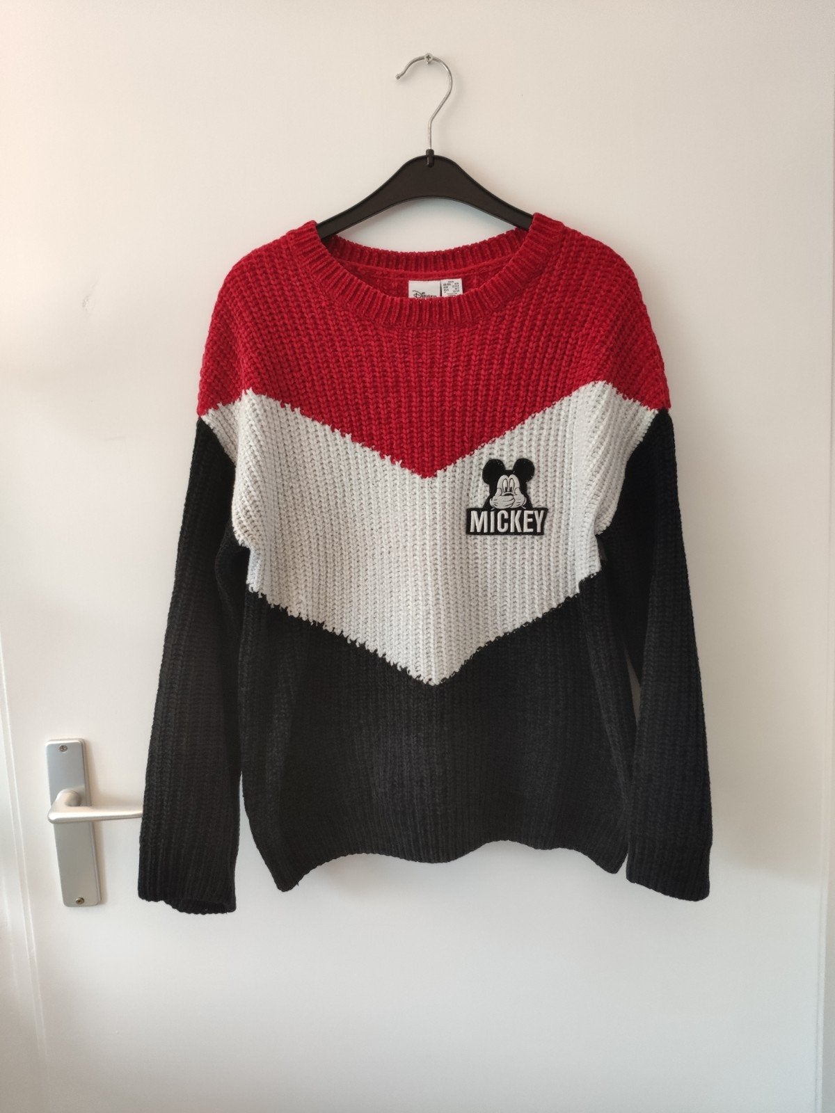 Disney Mickey Mouse gehaakte trui XS, Ophalen of Verzenden, Zo goed als nieuw, Maat 34 (XS) of kleiner, Grijs