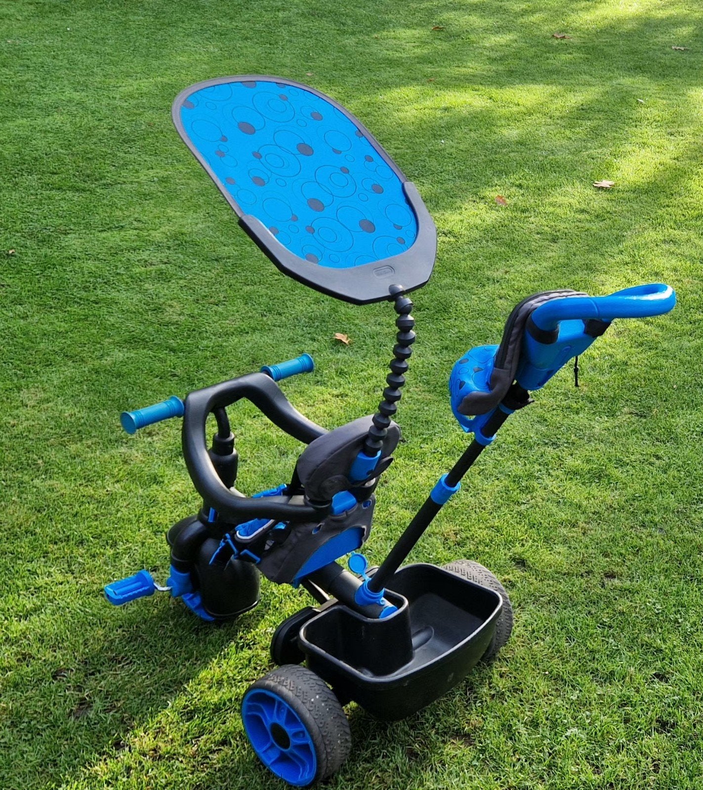 Little Tikes 4-in-1 Deluxe Driewieler met Duwstang, Ophalen, Zo goed als nieuw, Little Tikes, Duwstang