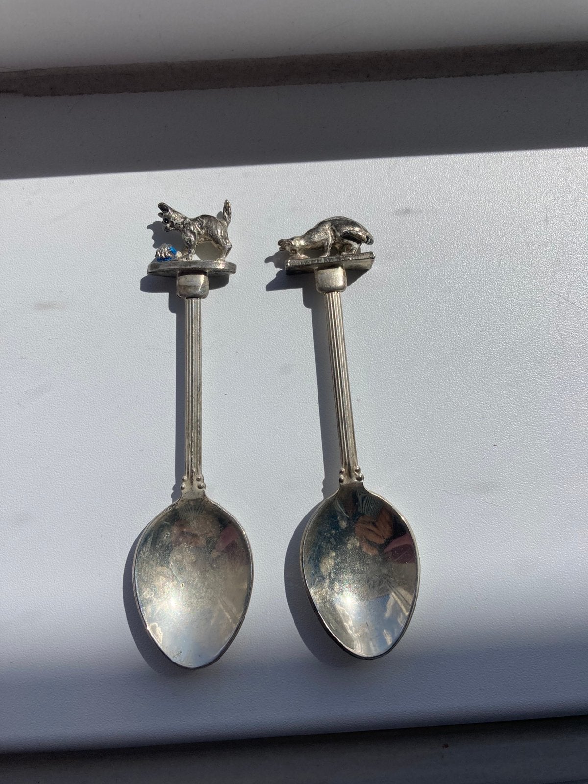 Silver plated lepeltjes, Ophalen of Verzenden