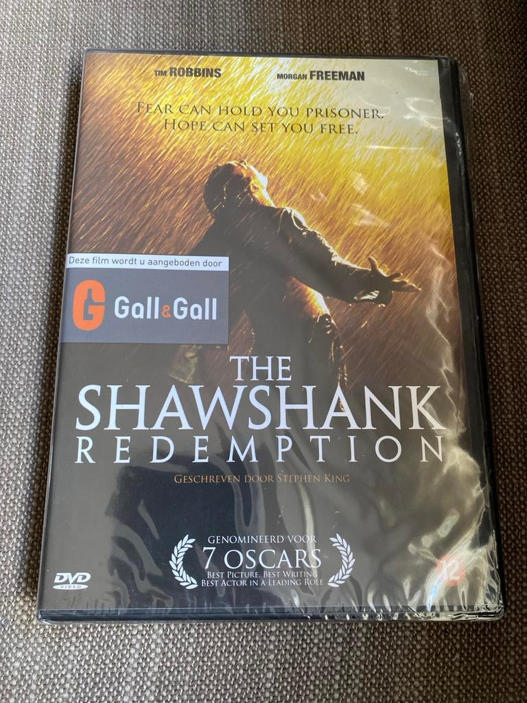The Shawshank Redemption dvd - Nieuw in verpakking, Vanaf 12 jaar, Ophalen of Verzenden, Nieuw in verpakking, Drama