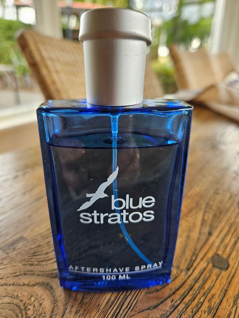 Aftershave blue stratos  2,50 euro, Ophalen of Verzenden, Zo goed als nieuw