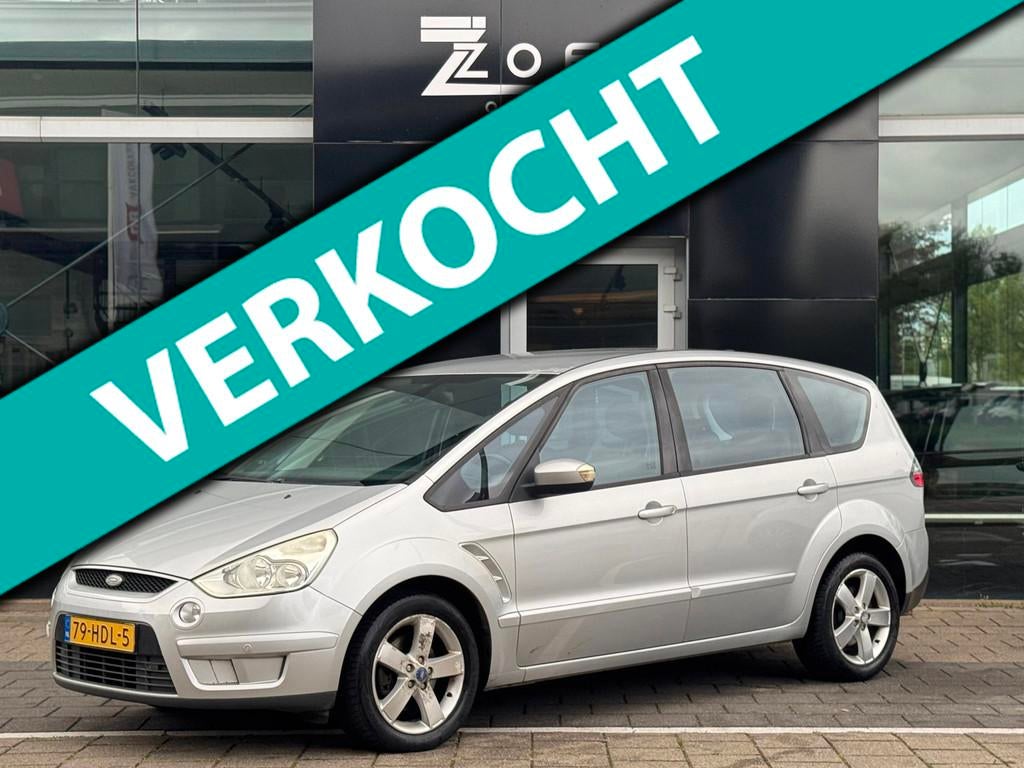 Ford S-Max 2.0-16V, Voorwielaandrijving, Gebruikt, Zwart, 1505 kg