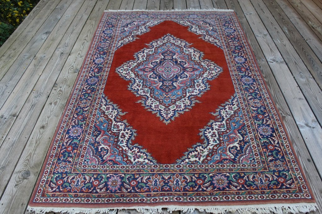 Brocante - Fijn klein Perzisch tapijt!, Ophalen, Gebruikt, Overige kleuren, 200 cm of meer