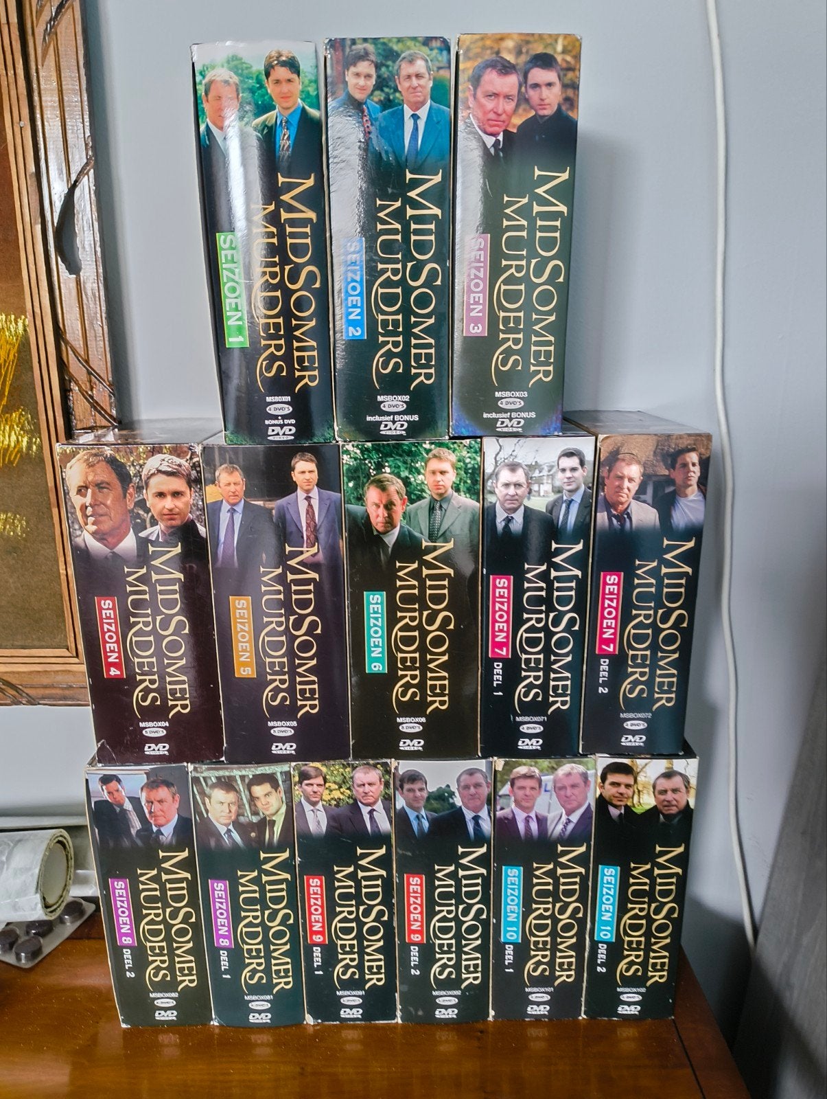 Midsomer Murders DVD Boxsets Seizoen 1 t/m 10, Vanaf 12 jaar, Ophalen, Gebruikt, Detective en Krimi