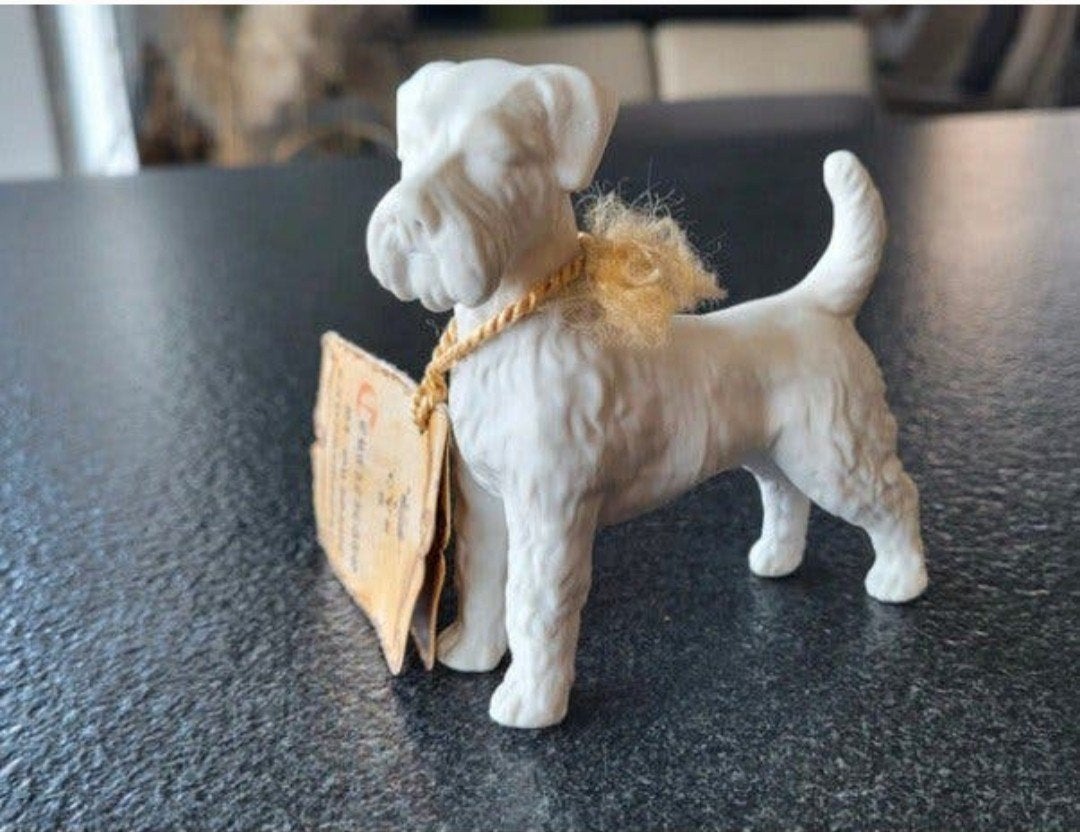 Italiaans Villari Beeldje Schnauzer/Terriër, Ophalen of Verzenden, Zo goed als nieuw, Dier