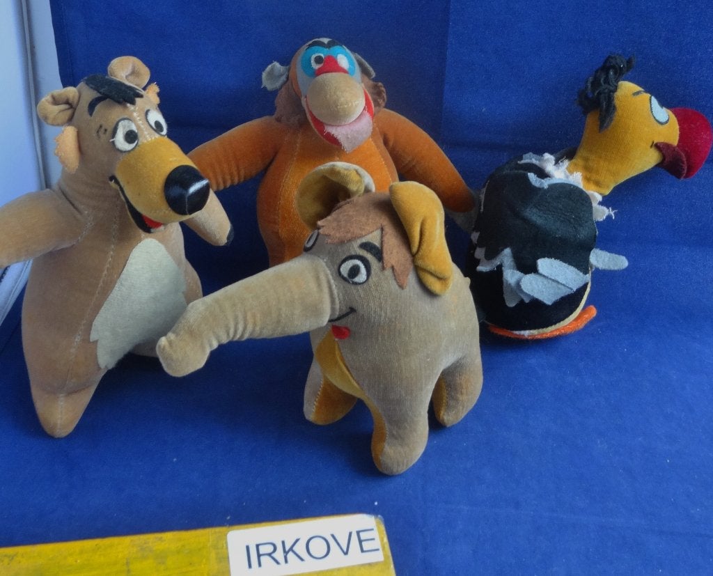 OUDE DISNEY KNUFFELS * VINTAGE 4 Stuks *, Verzenden, Overige figuren, Zo goed als nieuw, Knuffel