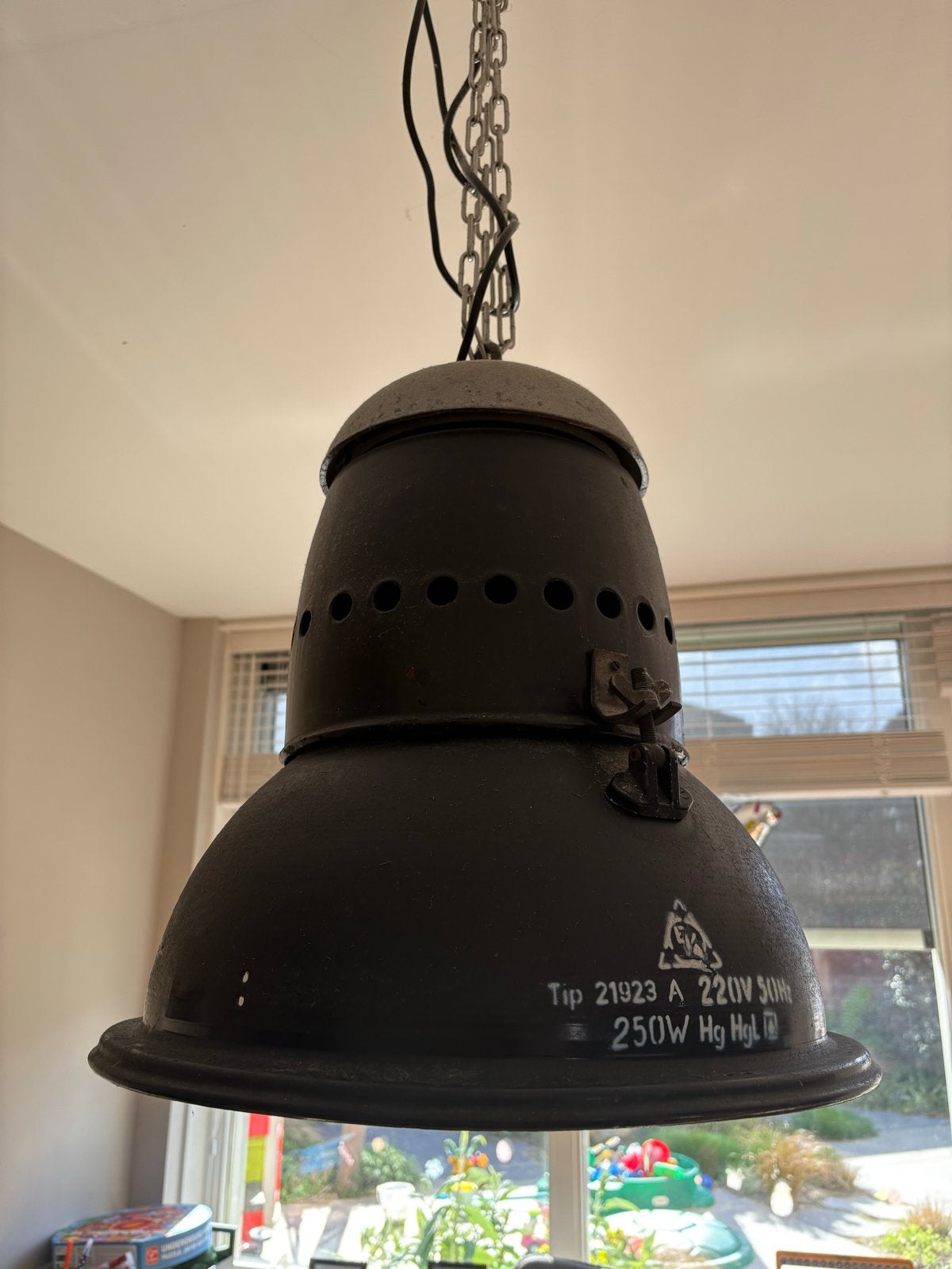 Industriële hanglamp - Vintage fabriekslamp, Ophalen