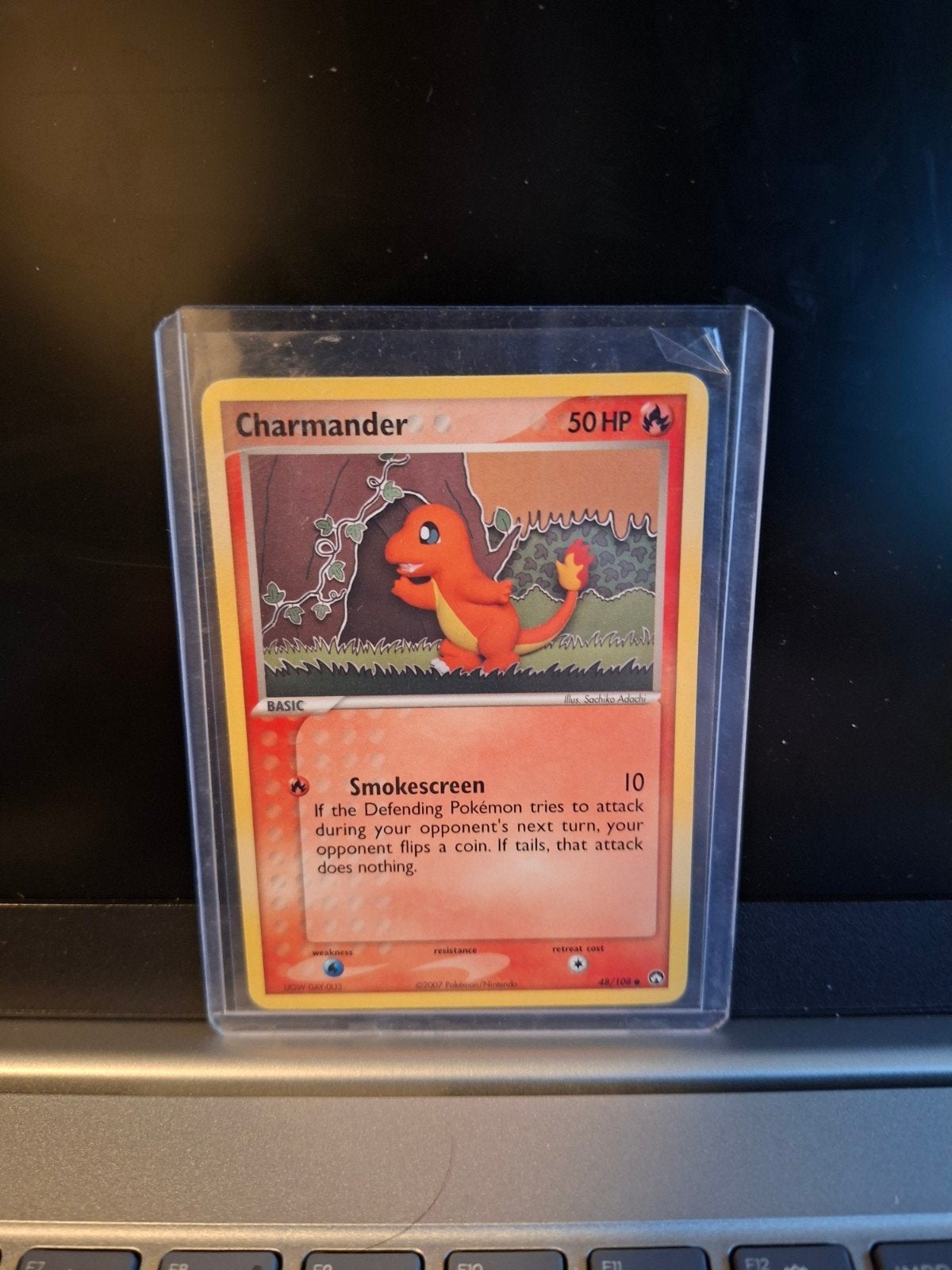 Charmander vintage Pokémon kaart, Ophalen of Verzenden, Zo goed als nieuw, Losse kaart