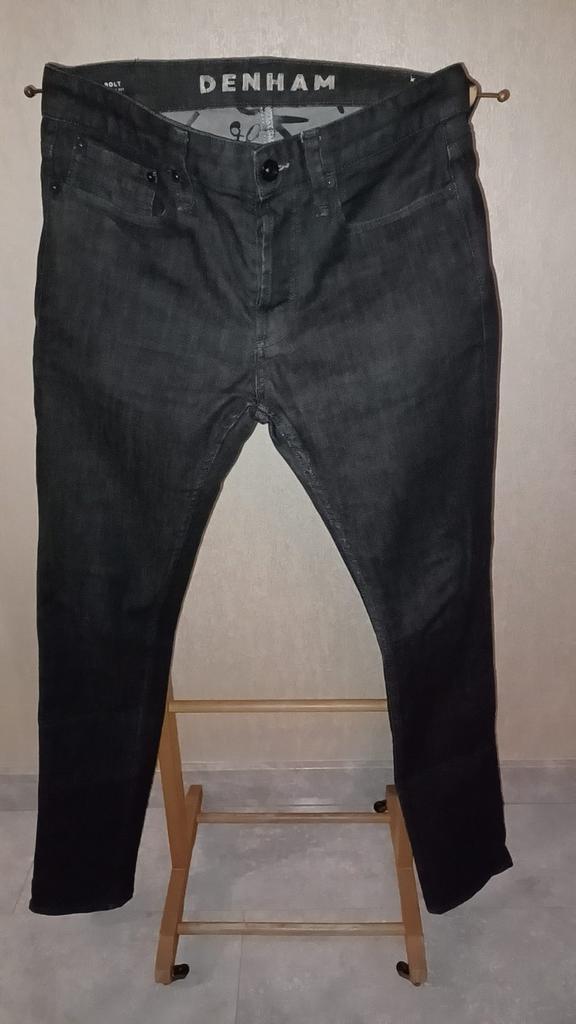 Denham heren jeans maat W29 L32  antraciet zo goed als nieuw, Verzenden, Zo goed als nieuw, Grijs, W32 (confectie 46) of kleiner