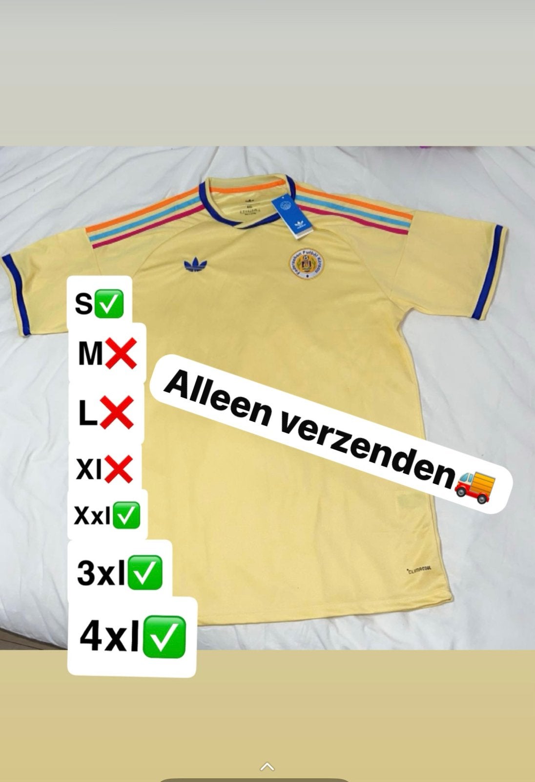 Voetbal tshirt curacao, Sport en Fitness, Verzenden, Nieuw, Shirt