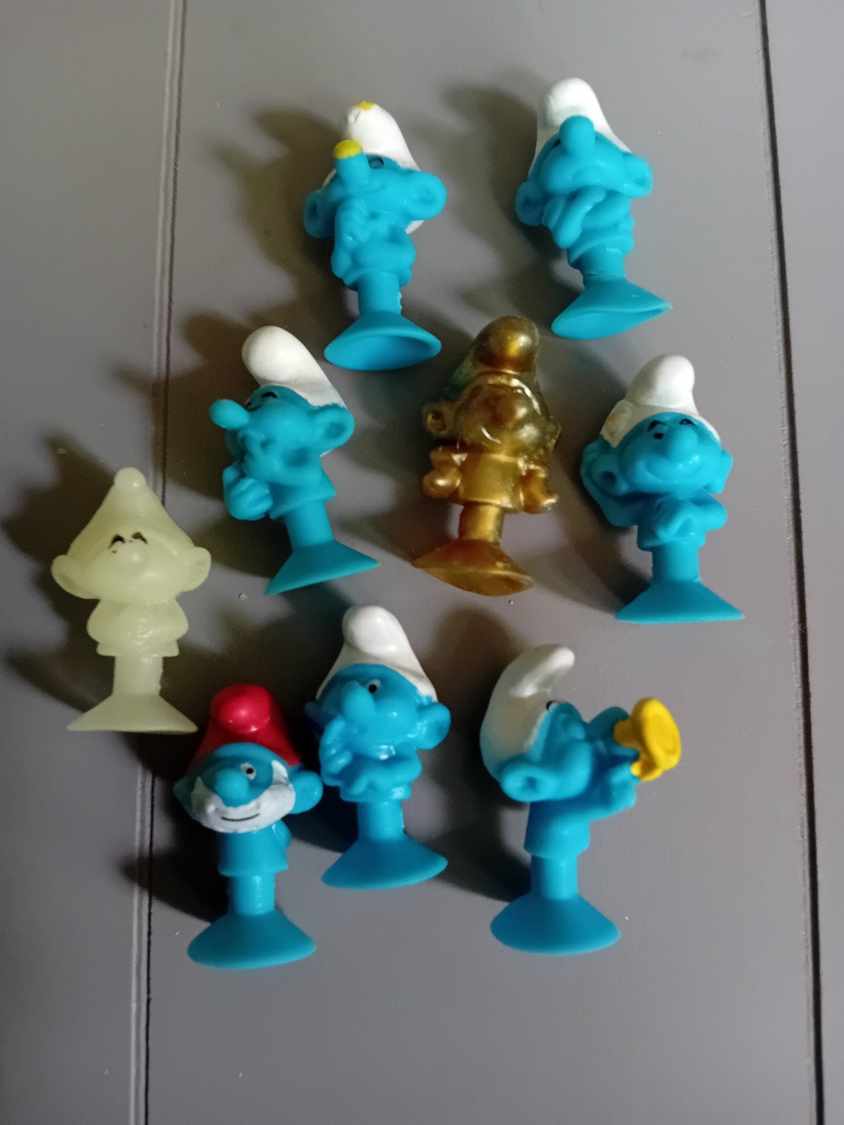 9 smurfen in 1 koop, Ophalen of Verzenden, Zo goed als nieuw, Verschillende Smurfen