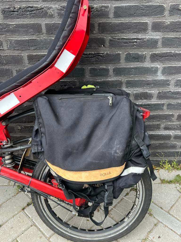 Mooie rode ligfiets met Rohloff naaf, Ophalen of Verzenden, Gebruikt, Bovenstuur, Overige merken