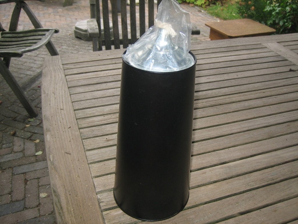 olie lamp/kan, Ophalen of Verzenden, Zo goed als nieuw, Groen, Glas