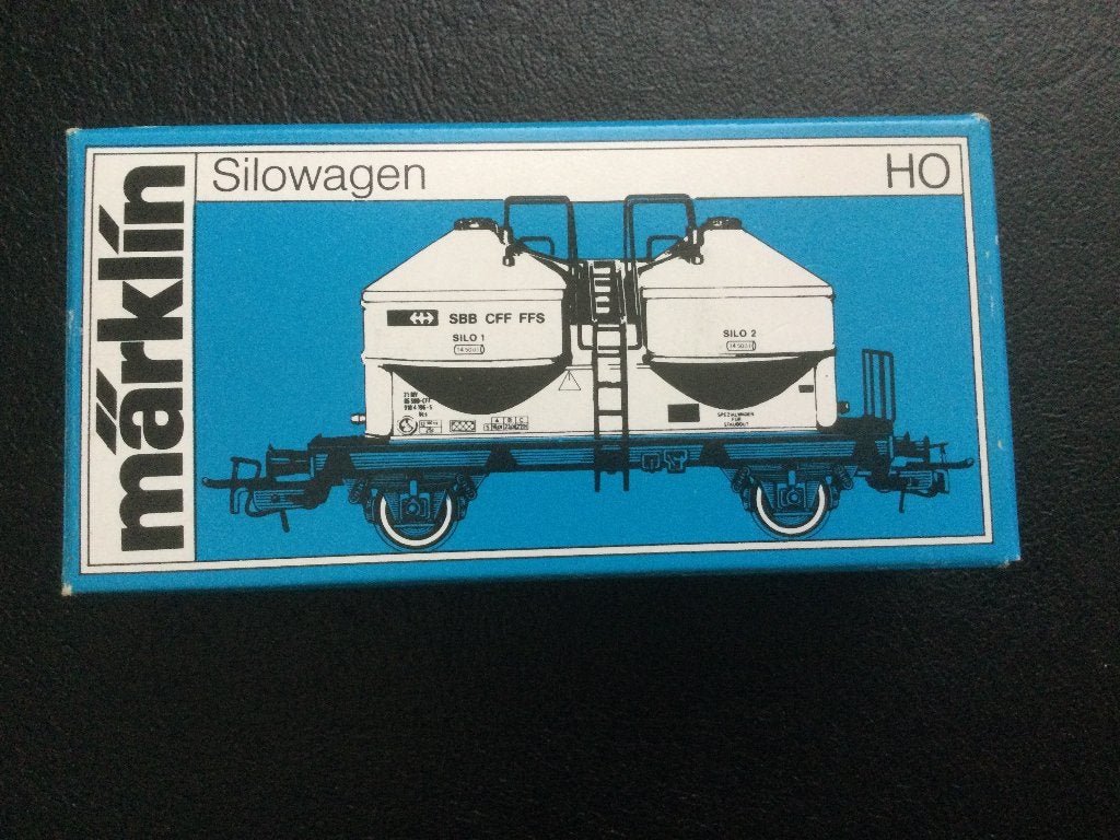 Märklin HO Silowagen SBB CFF FFS, Ophalen, Wisselstroom, Wagon, Zo goed als nieuw