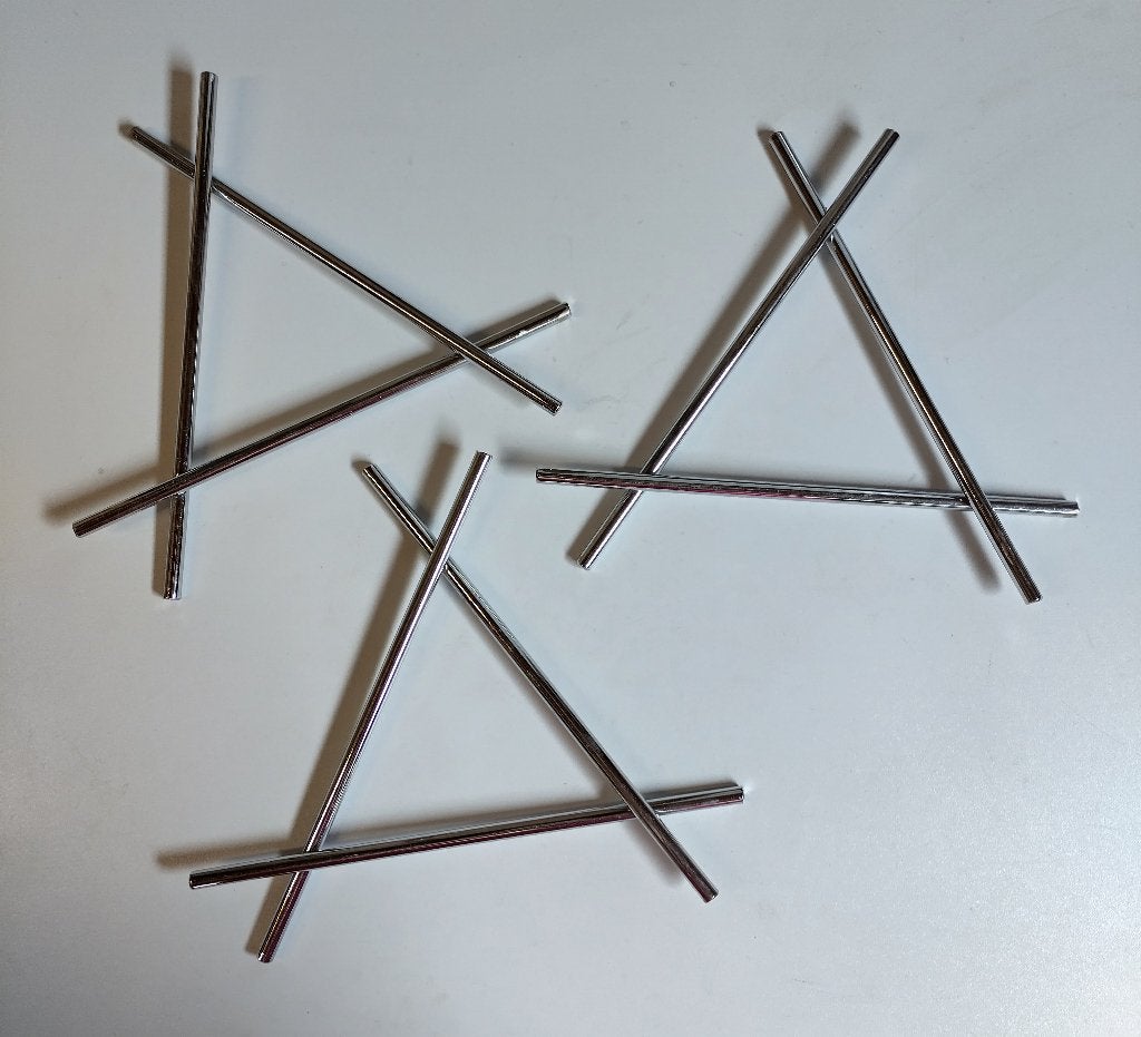 GRATIS 3 metalen verchroomde pannenonderzetters, Huis en Inrichting, Ophalen, Overige typen, Zilver, Zo goed als nieuw