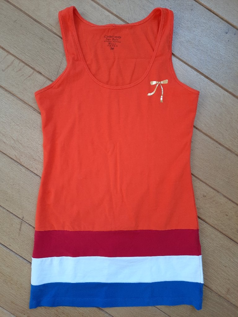 Pieces top jurk rood wit blauw oranjemaat M - Nieuw -, Ophalen of Verzenden, Nieuw, Versiering, Oranje of Koningsdag