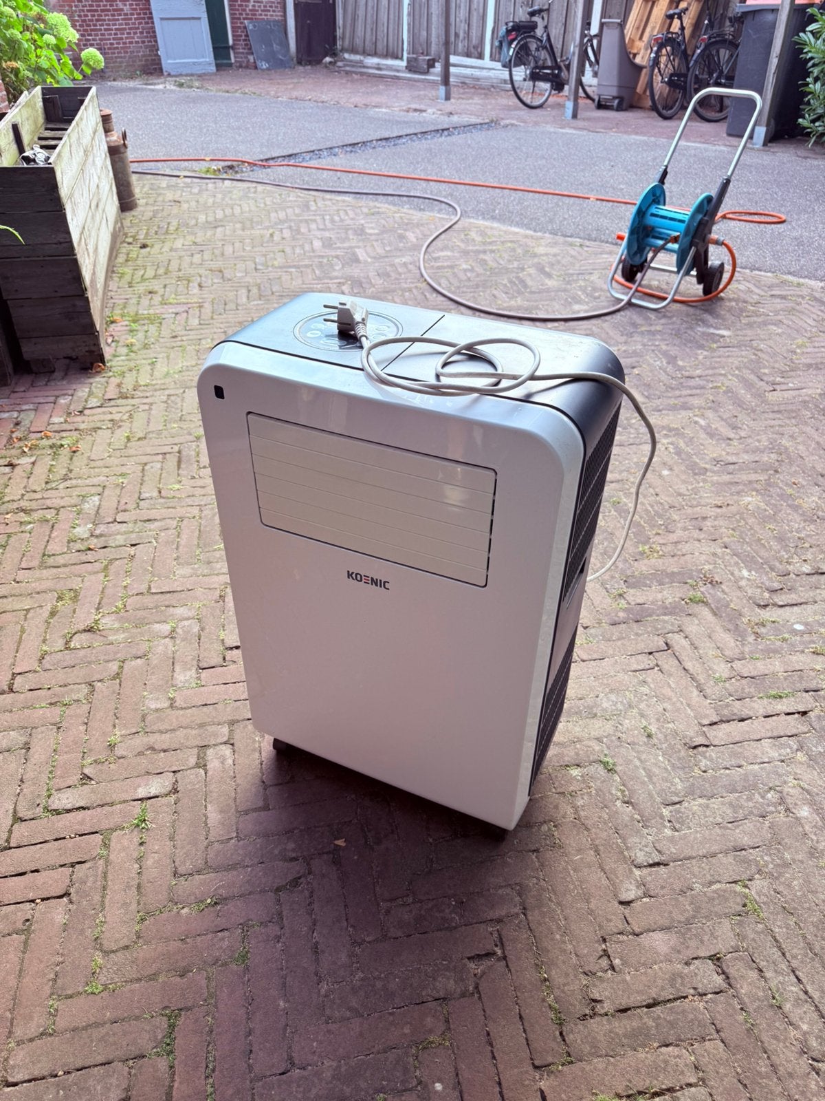 Goed werkende mobiele airco Koenic, Witgoed en Apparatuur, Airco's, Ophalen, Minder dan 60 m³, 3 snelheden of meer, Zo goed als nieuw