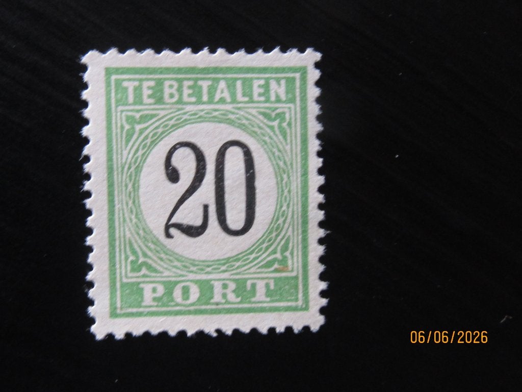 Nico Curacao Port 6 (*) Ongebruikt zonder gom 1889, Ophalen of Verzenden, Postfris
