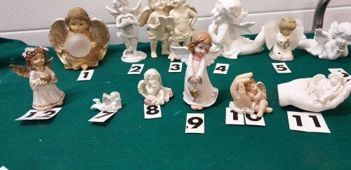 engelenbeelden verschillende 12 stuks, Diversen, Kerst, Ophalen of Verzenden, 'T Olde Gre-j, Info@toldegrej.nl, Endepoelstraat 20f Didam