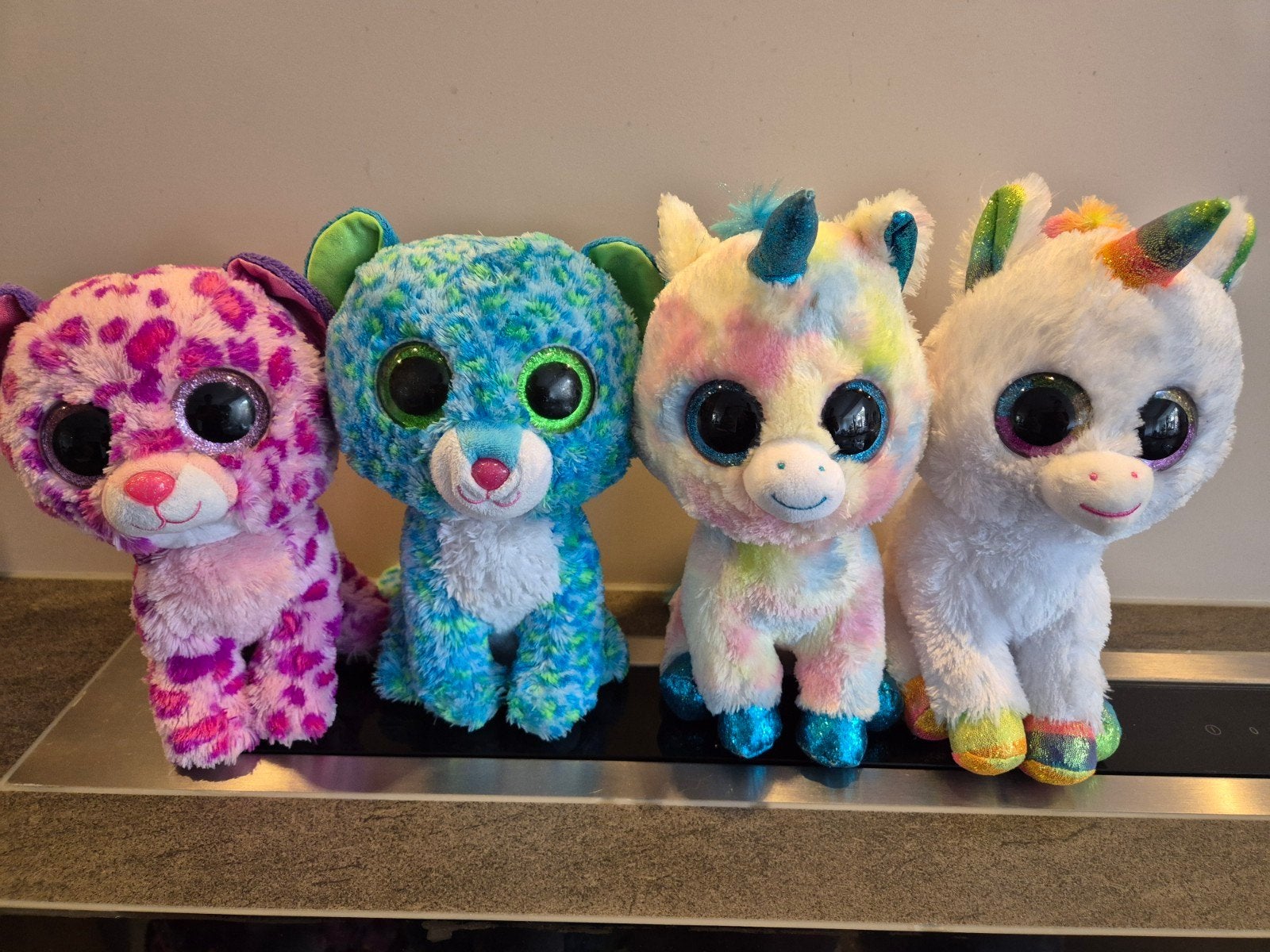 4 x Ty Beanie Boo (23 cm), Overige karakters, Overige typen, Ophalen of Verzenden, Zo goed als nieuw
