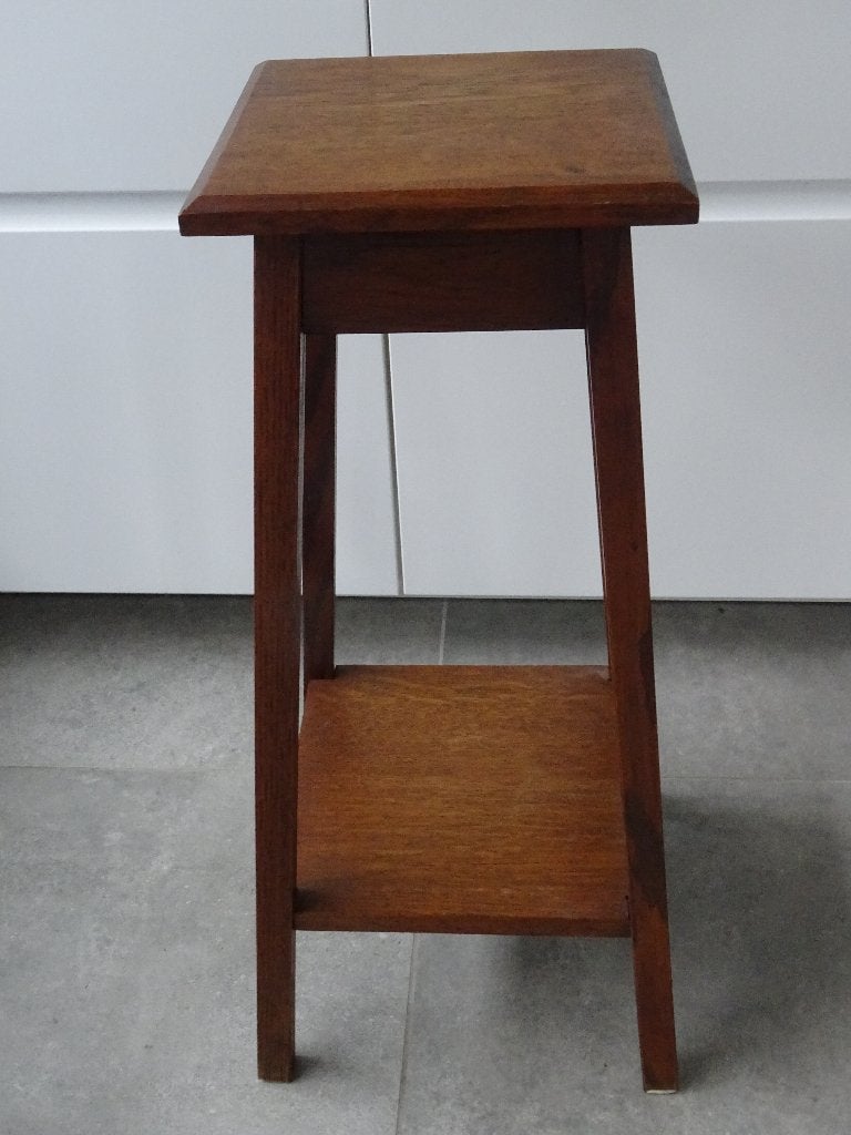 Piedestal hout plantentafel zuil houten tafeltje 65 cm hoog, Huis en Inrichting, Woonaccessoires | Zuilen en Pilaren, Ophalen of Verzenden