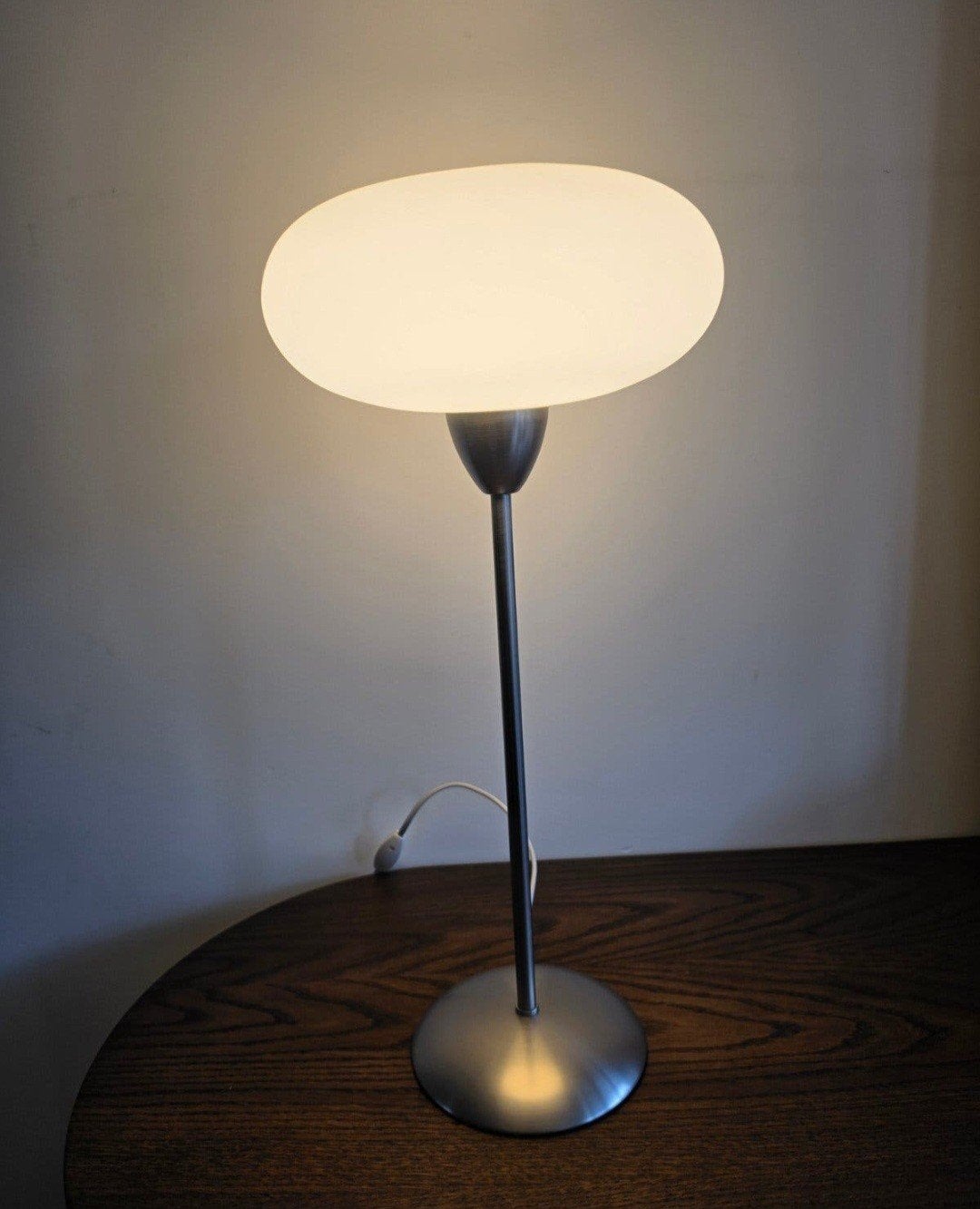 ikea trettiotre vintage opaalglas mushroom lamp, Ikea design, Ophalen of Verzenden, Zo goed als nieuw, Glas