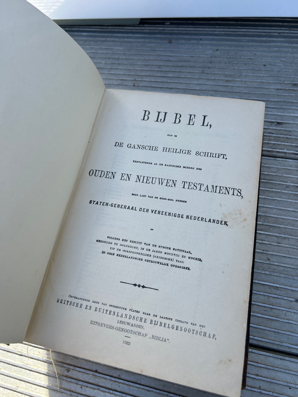 Statenvertaling Bijbel 1932 - Oude en Nieuwe Testament, Ophalen of Verzenden
