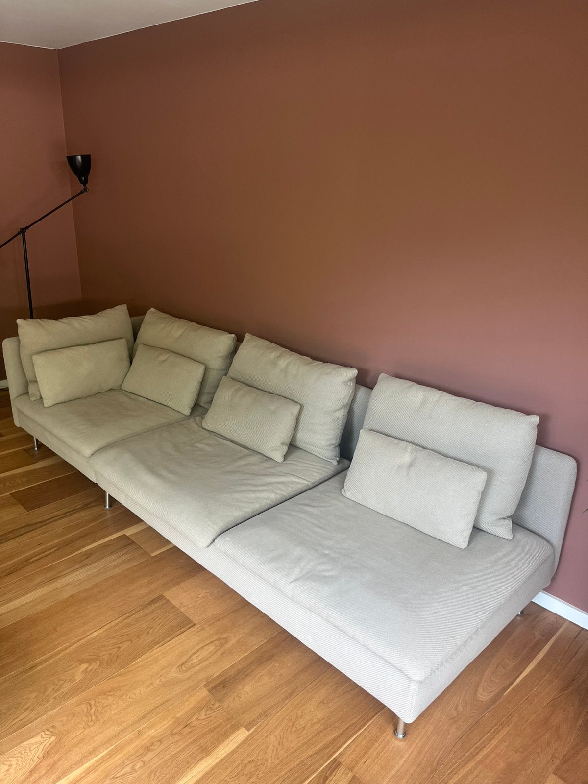 4 zits Soderhamn ikea bank beige., Ophalen, Zo goed als nieuw, Tweepersoons, Beige