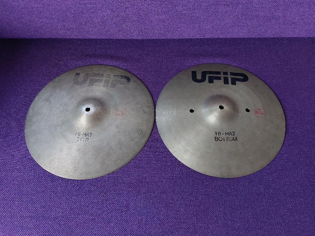 UFIP Hi-hat 14 inch/36cm, Muziek en Instrumenten, Drumstellen en Slagwerk, Ophalen of Verzenden, Zo goed als nieuw, Overige merken