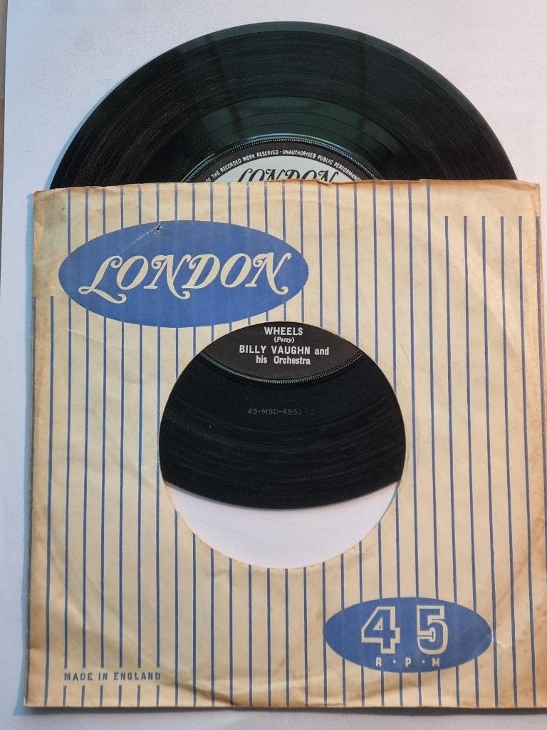 single Billy Vaughn WHEELS---ORANGE BLOSSOM SPECIAL krasvrij, Ophalen of Verzenden, Zo goed als nieuw, Pop