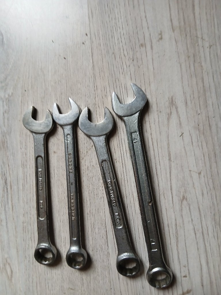 Set van 4  sleutels/ring  sleutels van 14/15/17/19/ mm, Ophalen of Verzenden, Gebruikt, Gereedschapsset, Overige merken