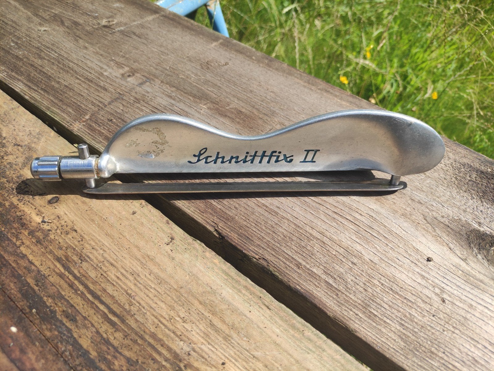 Vintage Broodsnijder "Schnittfix II" - RVS, Ophalen of Verzenden