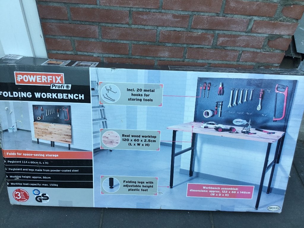 Te koop een werkbank, Ophalen, Nieuw, 70 tot 120 cm, Inklapbaar