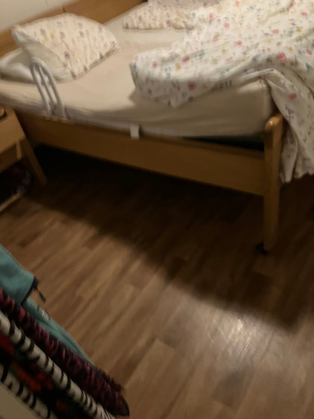 Tweepersoonsbed blank eiken, Huis en Inrichting, Slaapkamer | Complete slaapkamers, Ophalen, Zo goed als nieuw, Tweepersoons, Blank eiken