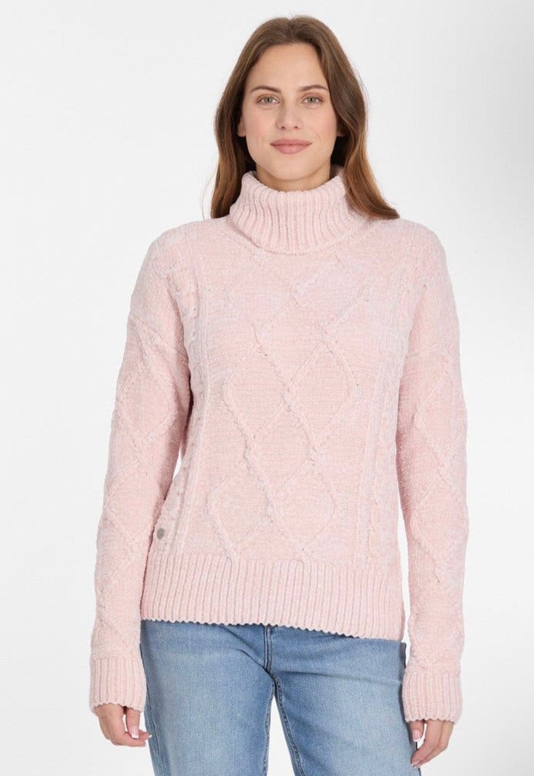 Ragwear vegan sweater trui chenille kabels roze JANNA nieuw, Ragwear, Nieuw, Ophalen of Verzenden, Roze