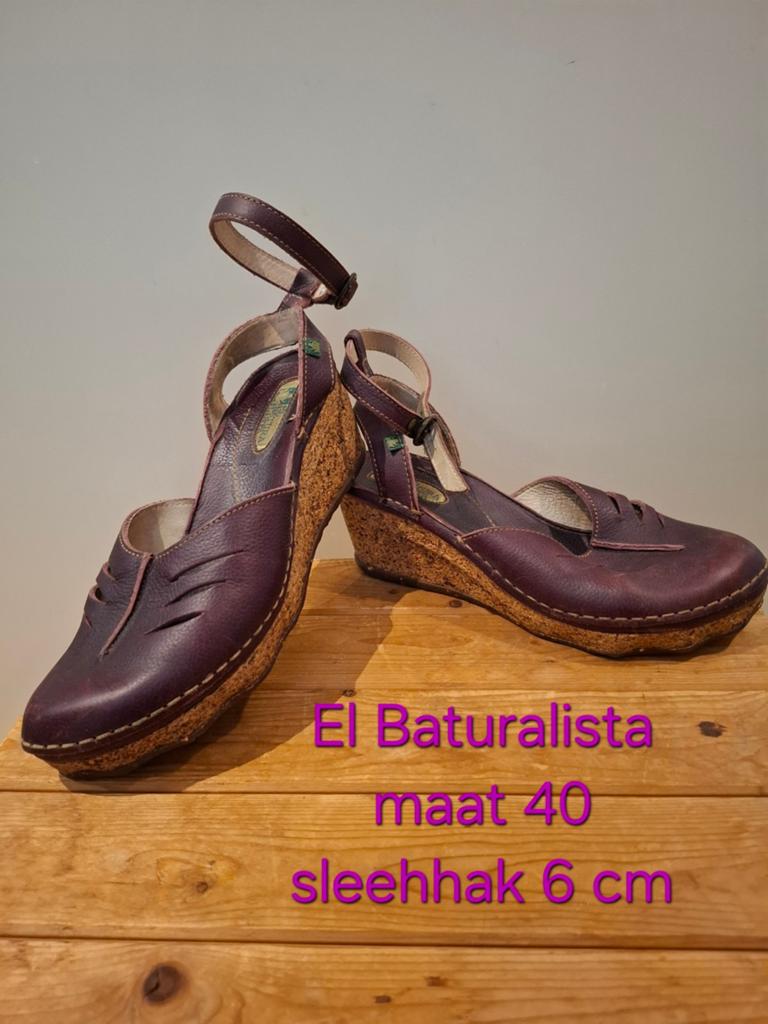 El Naturalista schoenen maat 40 sleehak 6 cm, Bruin, Schoenen met hoge hakken, Gedragen, El Naturalista