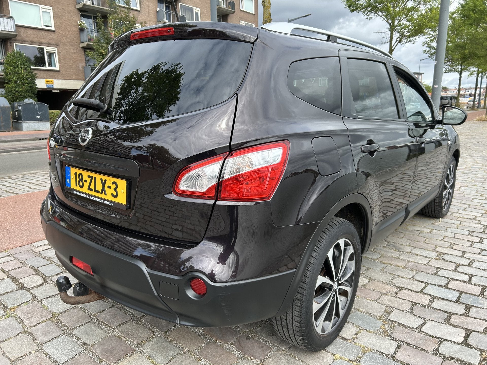 Nissan QASHQAI+2 1.6 Connect Edition 7-pers Airco Panodak Ca, Auto's, Voorwielaandrijving, Stof, Zwart, 7 stoelen