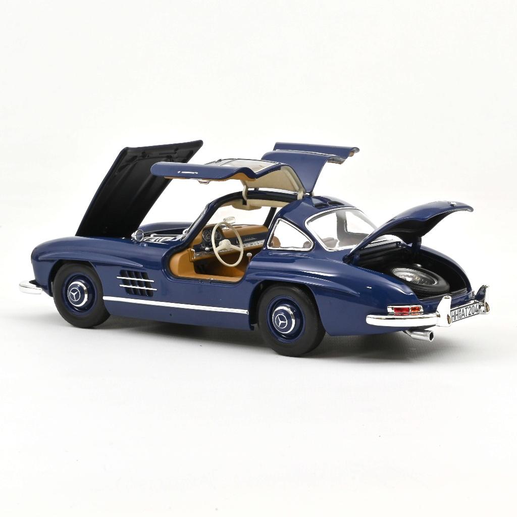 Mercedes Benz 300 SL '54 Blauw schaal 1/18 NOREV ref: 183852, Hobby en Vrije tijd, Modelauto's | 1:18, Verzenden, Nieuw, Auto