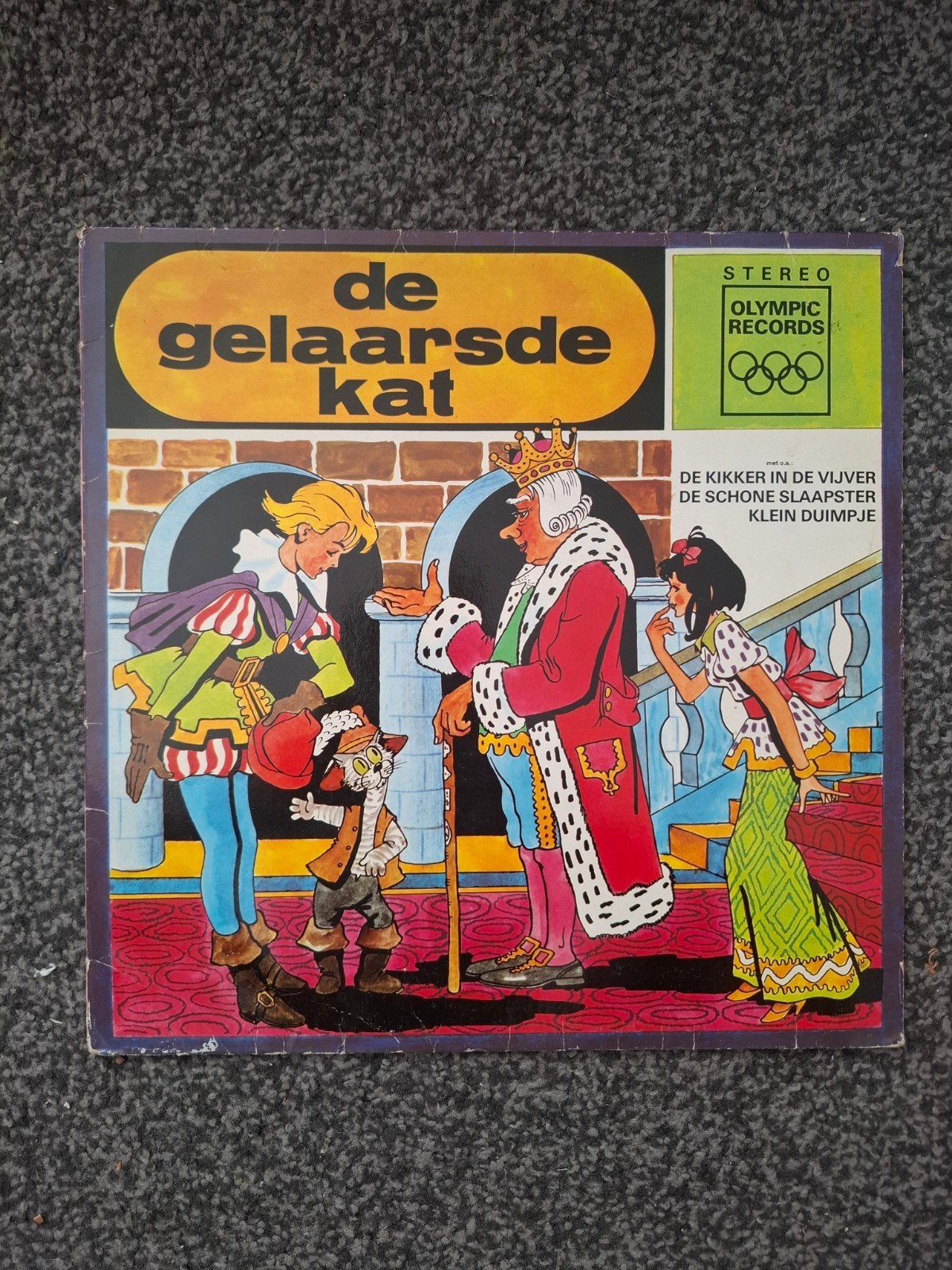 De Gelaarsde Kat - Sprookjes LP (Olympic Records), Ophalen, Gebruikt, 12 inch, Overige genres