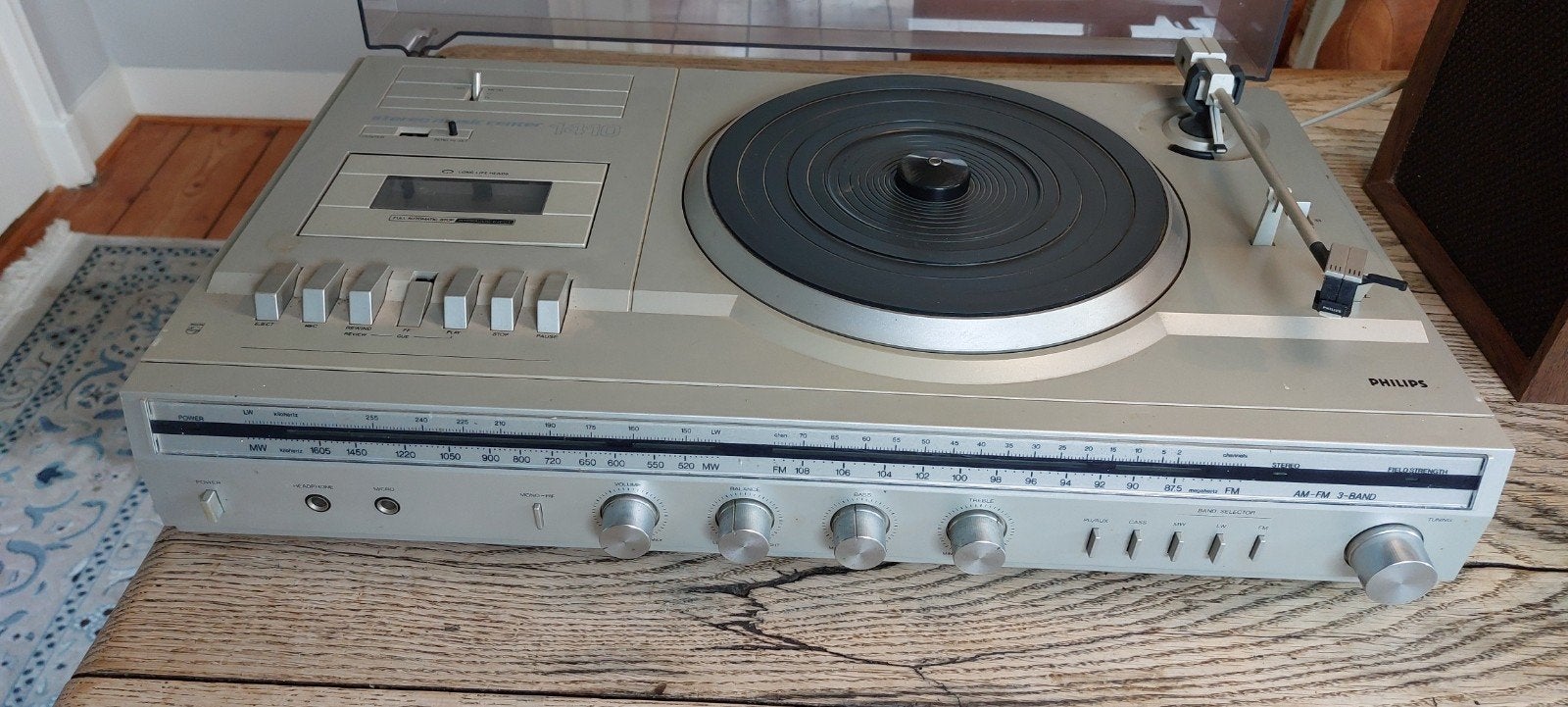 Stereo set met platenspeler, cassette, radio, Ophalen, Cassettedeck, Overige merken