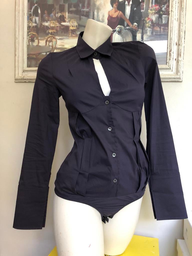 Patrizia Pepe bodyblouse donker paars xs, Ophalen of Verzenden, Zo goed als nieuw, Maat 34 (XS) of kleiner, Paars