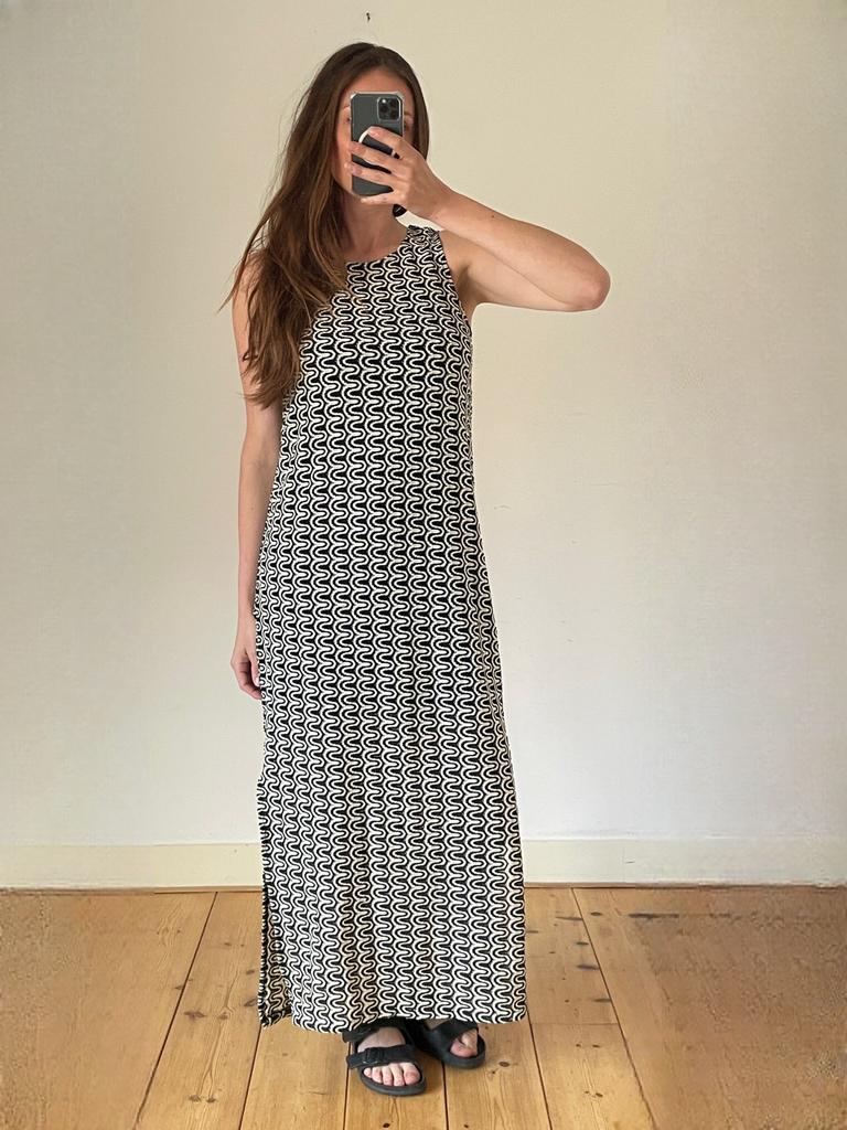 French connection | gehaakte maxi jurk | boho | np €130, Kleding | Dames, Maat 38/40 (M), Zwart, Ophalen of Verzenden, Gedragen