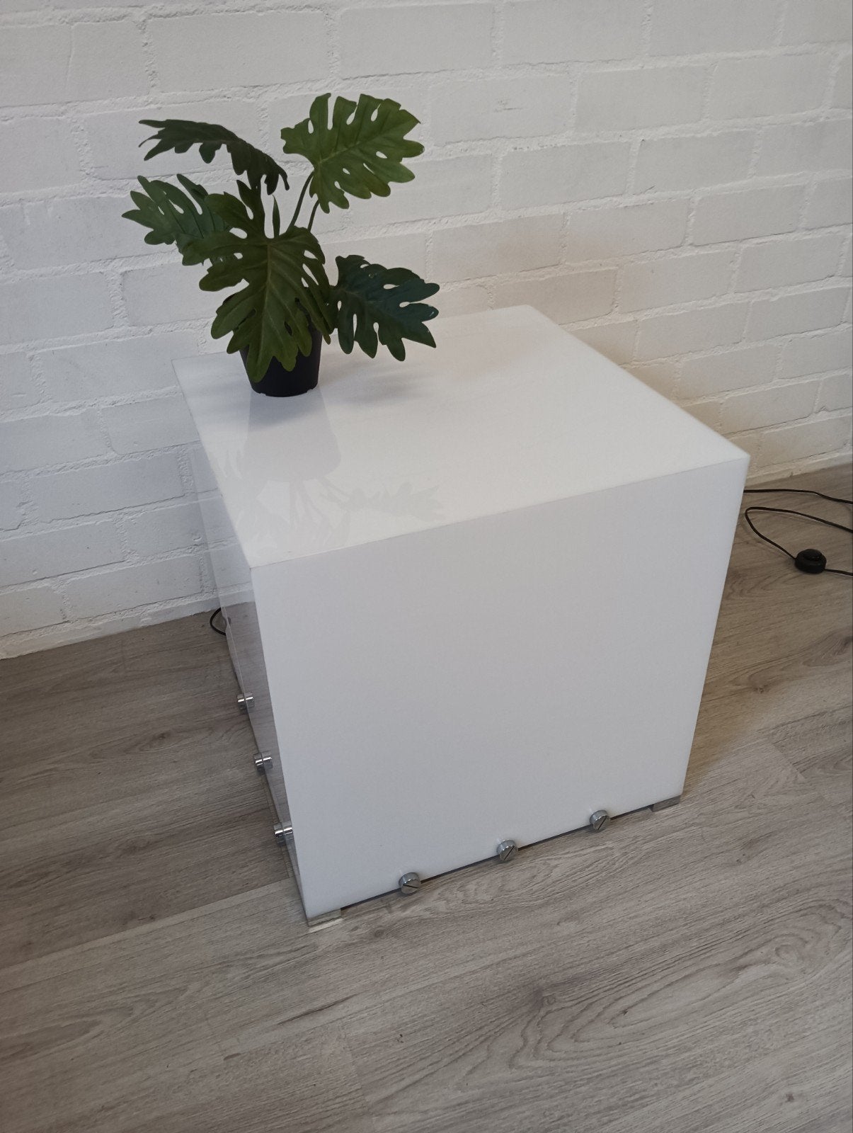 Jacobs Art Milano design kubus lamp, bijzettafel, Ophalen, Gebruikt