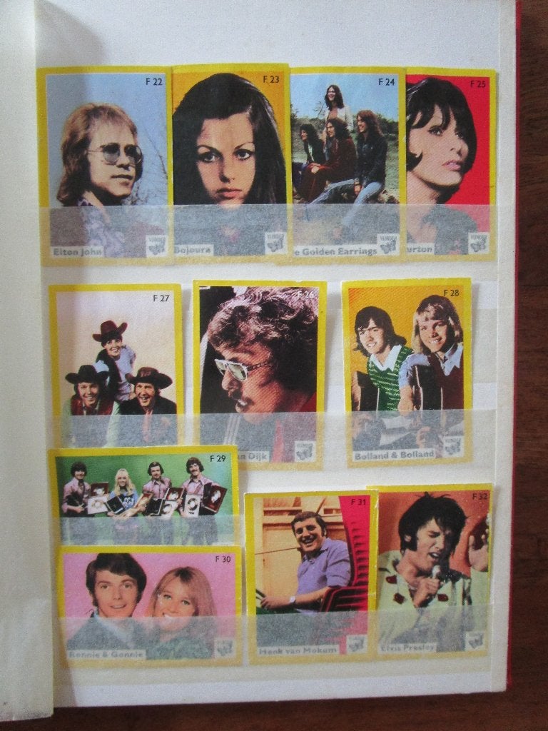 Lucifer merken Artiesten 1974 & 1976 Vlinderlucifers, Ophalen of Verzenden, Zo goed als nieuw, Luciferdoosjes of -merken