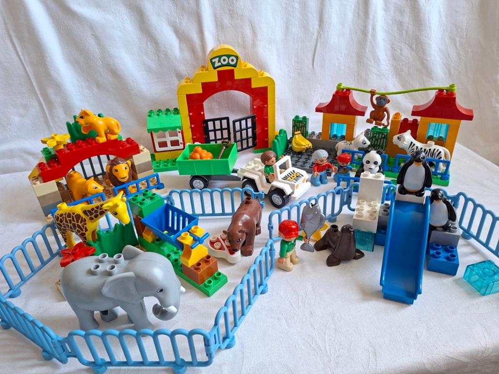 Duplo Grote Dierentuin set 6157 , Complete set, Ophalen of Verzenden, Zo goed als nieuw, Duplo, Complete set