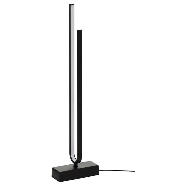 IKEA PILSKOTT Smart LED vloerlamp – zwart – dimbaar, Ophalen, 100 tot 150 cm, Overige fittingen, Zo goed als nieuw