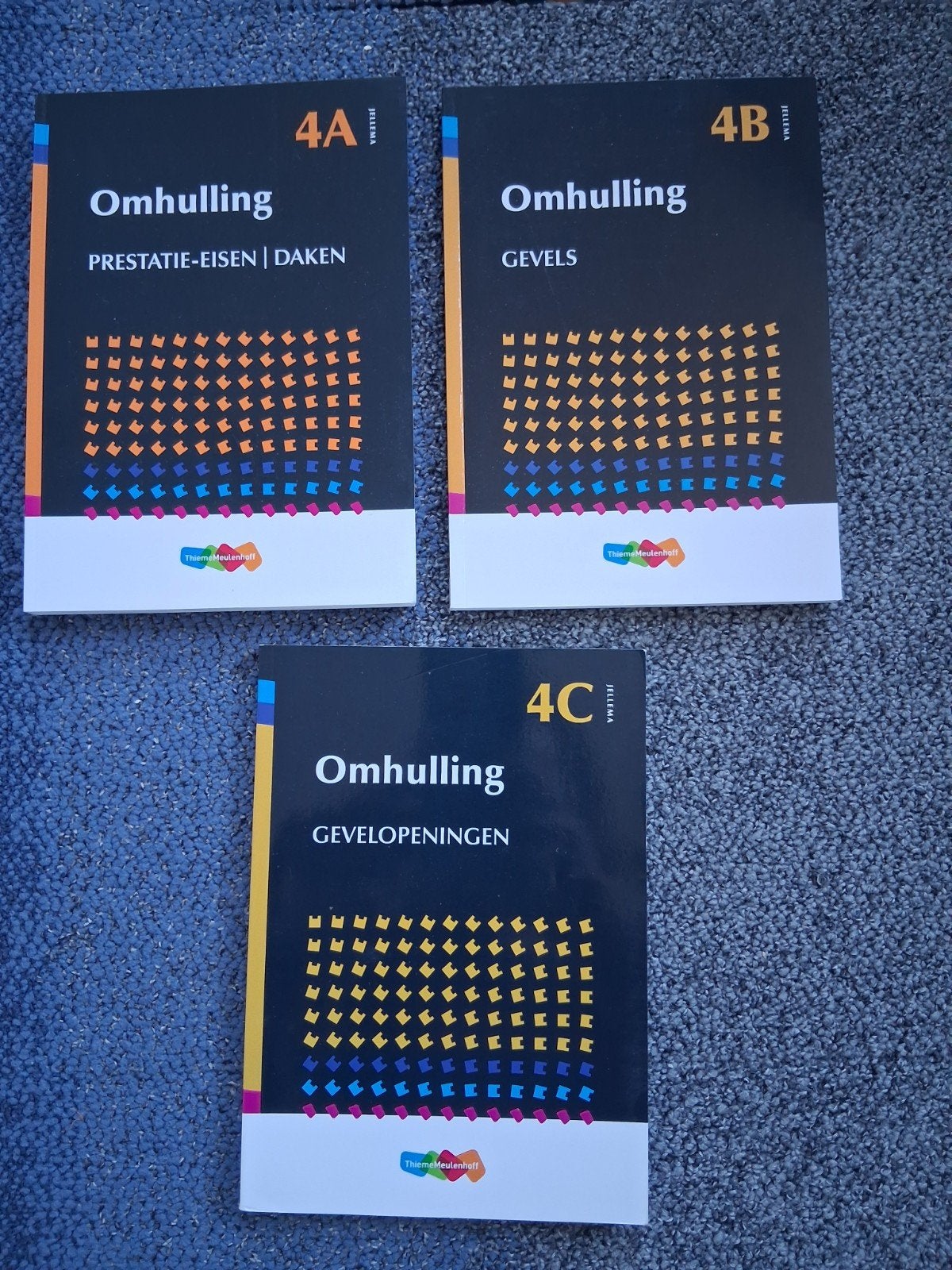Jellema Hogere Bouwkunde 4A, 4B, 4C Omhulling (3 boeken), Jellema, Zo goed als nieuw, Beta, HBO